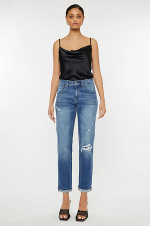 Lexington Mid Rise Boyfriend Jeans