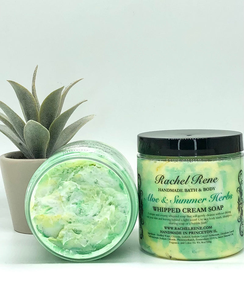 Aloe & Summer Herbs Whipped Soap