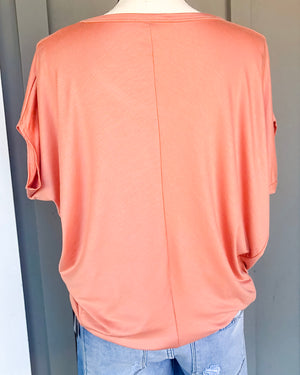 Drape Top - Peach