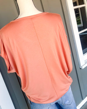 Drape Top - Peach