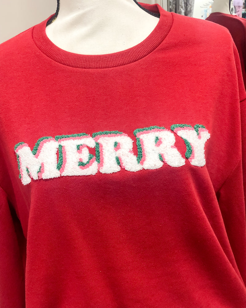 Merry Sweatshirt - Red