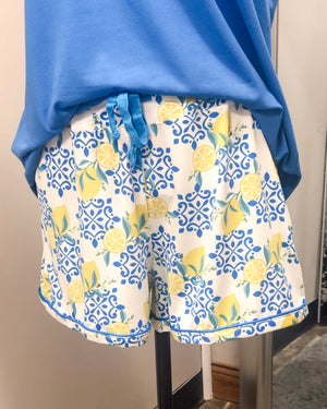 Sleepless in Santorini - Pajama Shorts