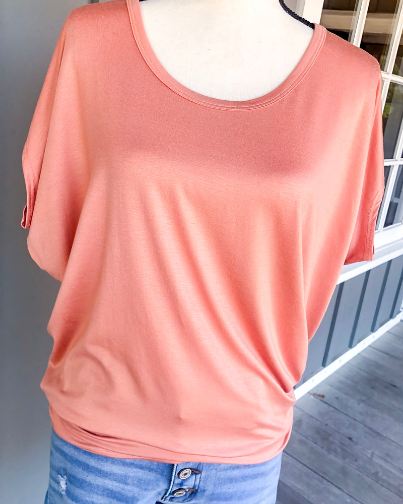 Drape Top - Peach