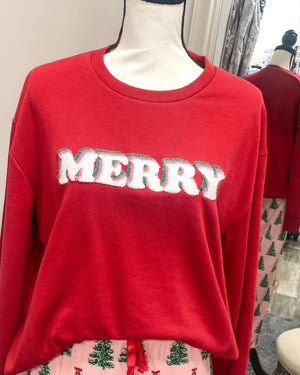 Merry Sweatshirt - Red