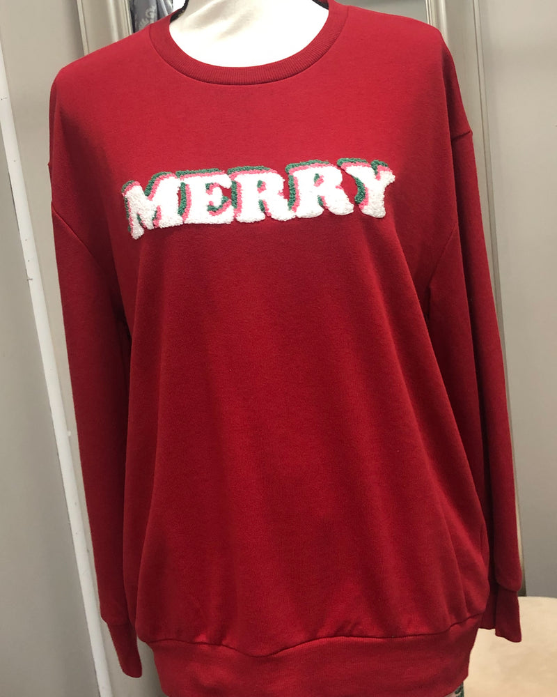 Merry Sweatshirt - Red