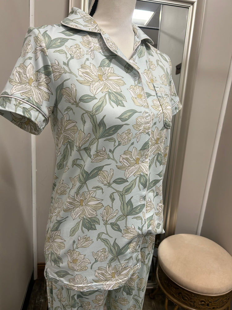 Magnolia Button Up Sleep Shirt