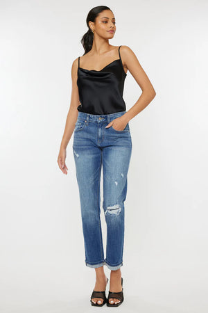 Lexington Mid Rise Boyfriend Jeans