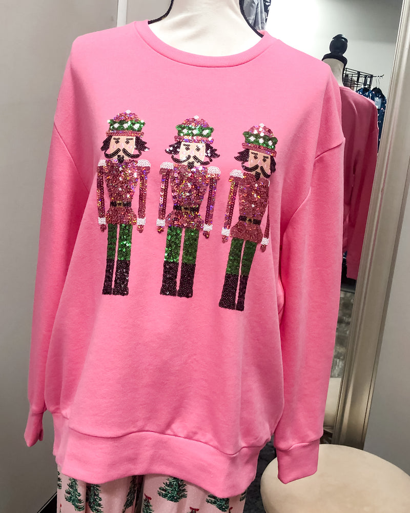 Nutcracker March Sequin Sweatshirt