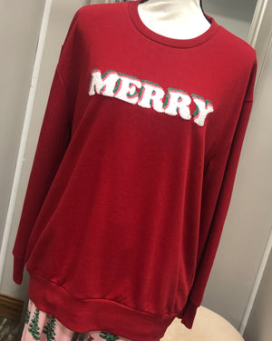 Merry Sweatshirt - Red