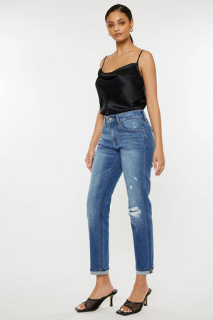 Lexington Mid Rise Boyfriend Jeans