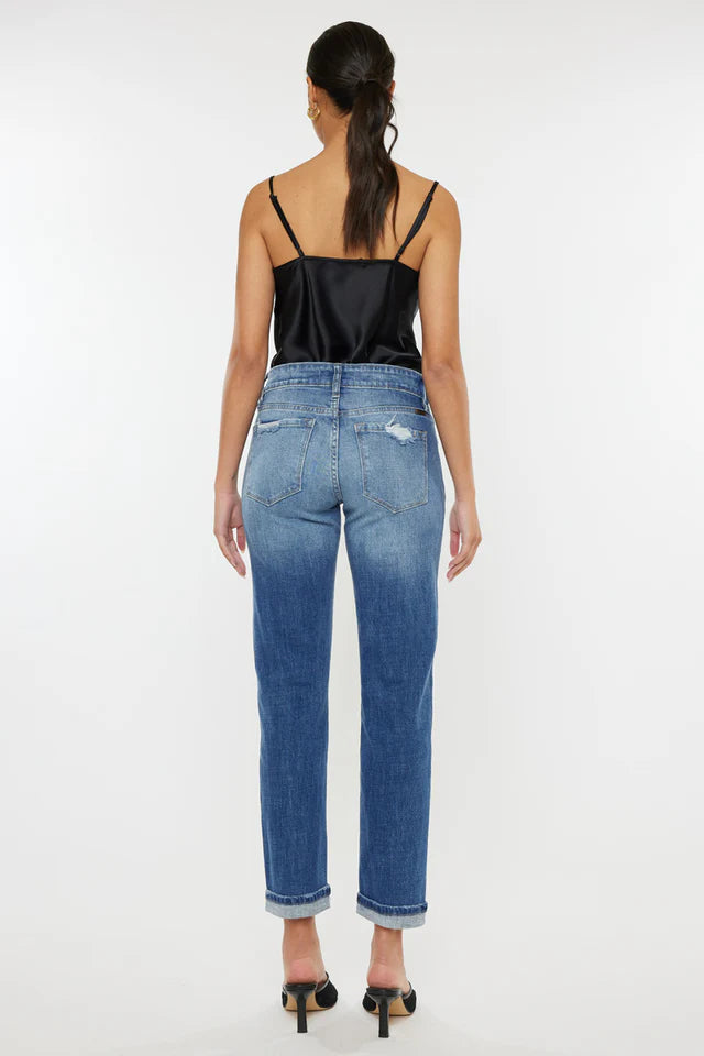 Lexington Mid Rise Boyfriend Jeans