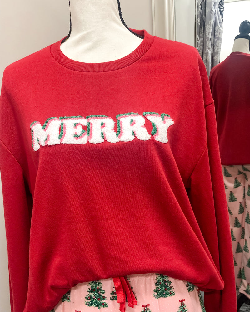 Merry Sweatshirt - Red