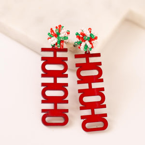 HoHoHo Pom Pom Earrings