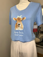 Farm Hair Don't Care - V-Neck Tee