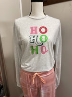 HoHoHo Long Sleeve Crew Neck Shirt