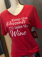 Keep the Presents V-Neck Shirt