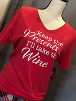 Keep the Presents V-Neck Shirt