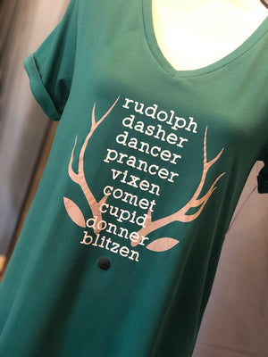 Reindeer Row - Sleep Shirt